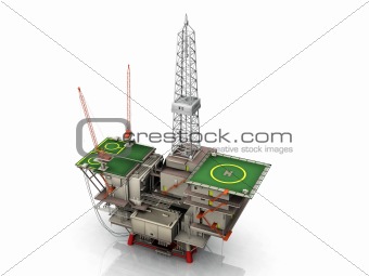 the oil platform