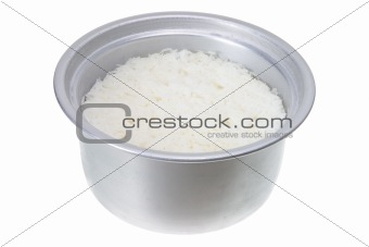 Pot of Cooked Rice
