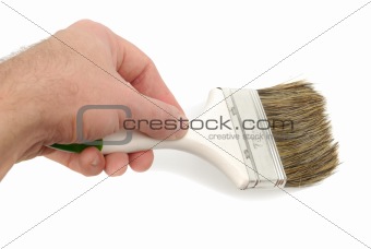 Male Hand With Brush