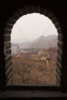 Great Wall of China Through Window