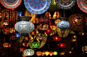 Colorful Arabic lanterns