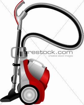 Home vacuum cleaner. Vector illustration