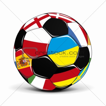 Soccer Ball with Flags