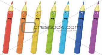 Pencils smiles