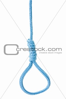 Noose isolated on white 