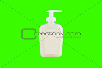 White Gel Pump Dispenser Bottle