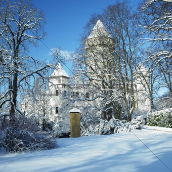 Konopiste Chateau in winter, Czech Republic