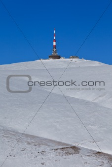 Costila peak in winter, Bucegi Mountains, Romania 