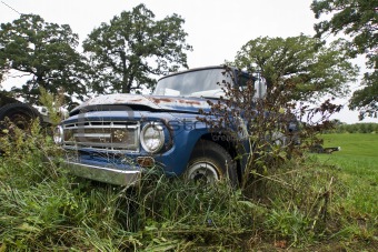 Abandoned Blue Truck