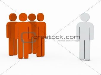 business team leader orange