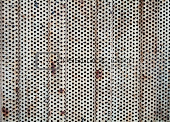rusty perforated sheet