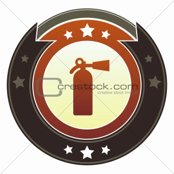 Fire extinguisher or crisis icon
