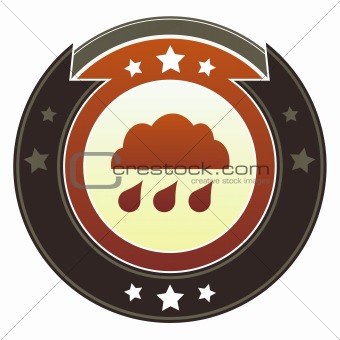 Rain cloud icon on imperial button