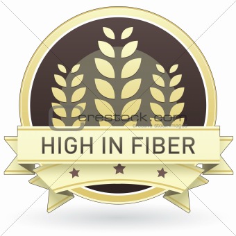 High in fiber food label