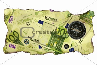 Euro crisis concept
