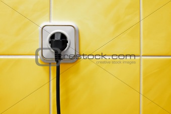 outlet  in a bathroom