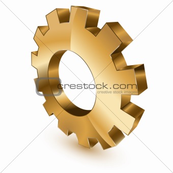Golden gear wheel