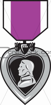 military medal of bravery valor purple heart