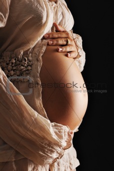 Pregnant woman belly