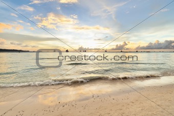 Beautiful sunset at Boracay