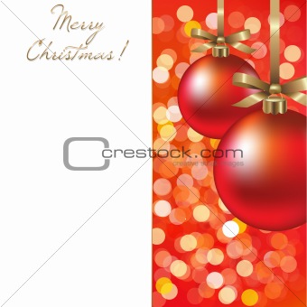 Christmas Card With Ball
