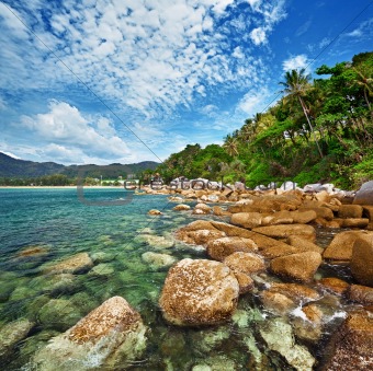 Coast of the tropical ocean - Thailand