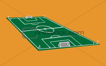 Soccer field illustration