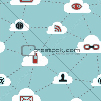 Cloud computing network diagram pattern