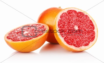 fresh fruits grapefruit in cut