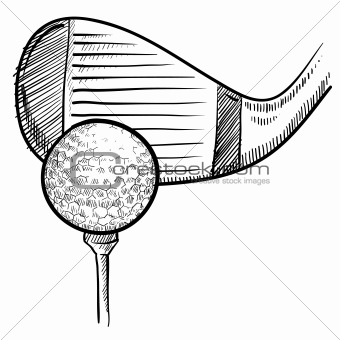 Golf equipment sketch