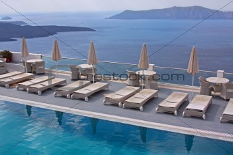 Luxury hotel - pool and sea