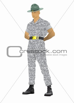 Drill instructor illustration