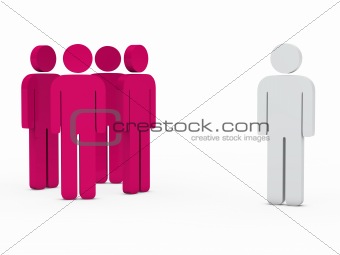 business team leader pink