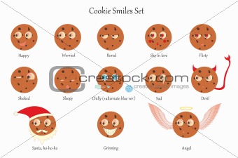 Cookie smiles set