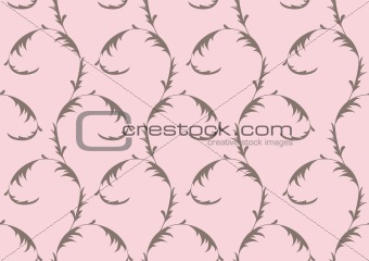 Grey and pink seamless ornament