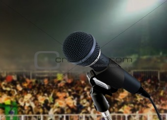 microphone live in concert