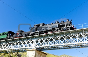 steam train in Douro Valley, Portugal