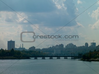View of the city of Donetsk