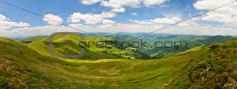 Valley in Carpathian mountains