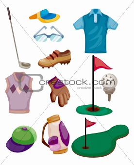 cartoon golf icon