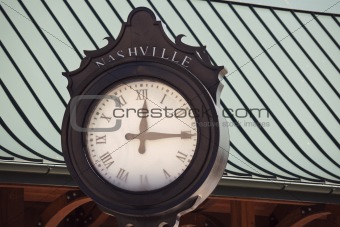 Old street clock in Nashville