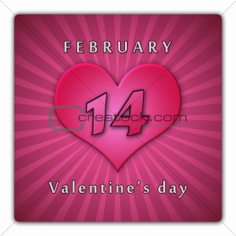 February 14. Valentine's day