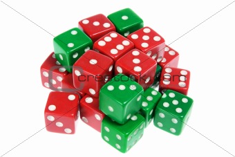 Green and Red Dice 