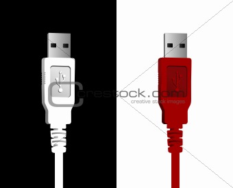USB wires couple