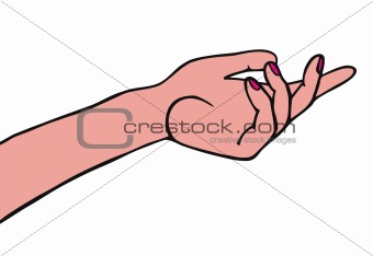  Female hand