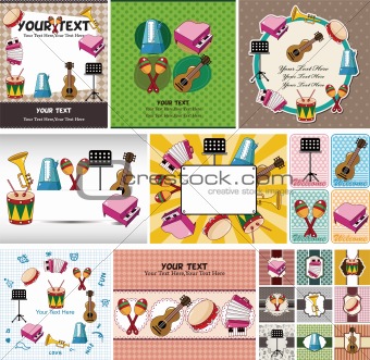 Musical instruments card