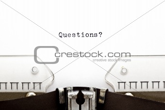 Questions on Typewriter