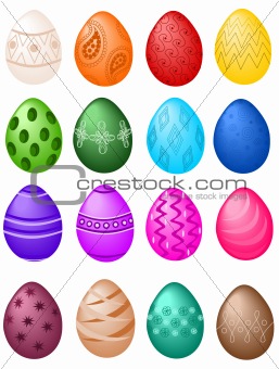 Easter eggs big set