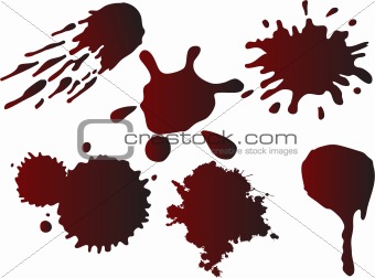 vector blot blood set
