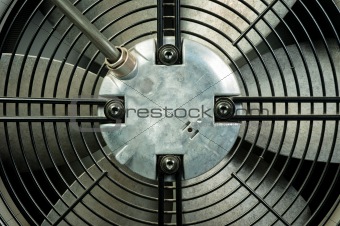 Closeup of an air conditioner